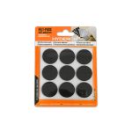 PROTECTOR ADHESIVO REDONDO NEGRO 18PZ 25MM LH-3561 - Imagen 3