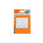 COLGADOR CUADRADO PLASTICO 2PZ BLANCO 60MM LH-3592 - Imagen 3