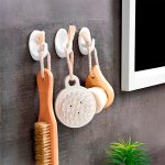 COLGADOR OVALADO PLASTICO 9PZ BLANCO 33MM LH-3588