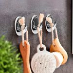 COLGADOR OVALADO PLASTICO 3PZ CROMADO 50MM LH-3585