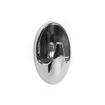COLGADOR OVALADO PLASTICO 3PZ CROMADO 50MM LH-3585 - Imagen 3