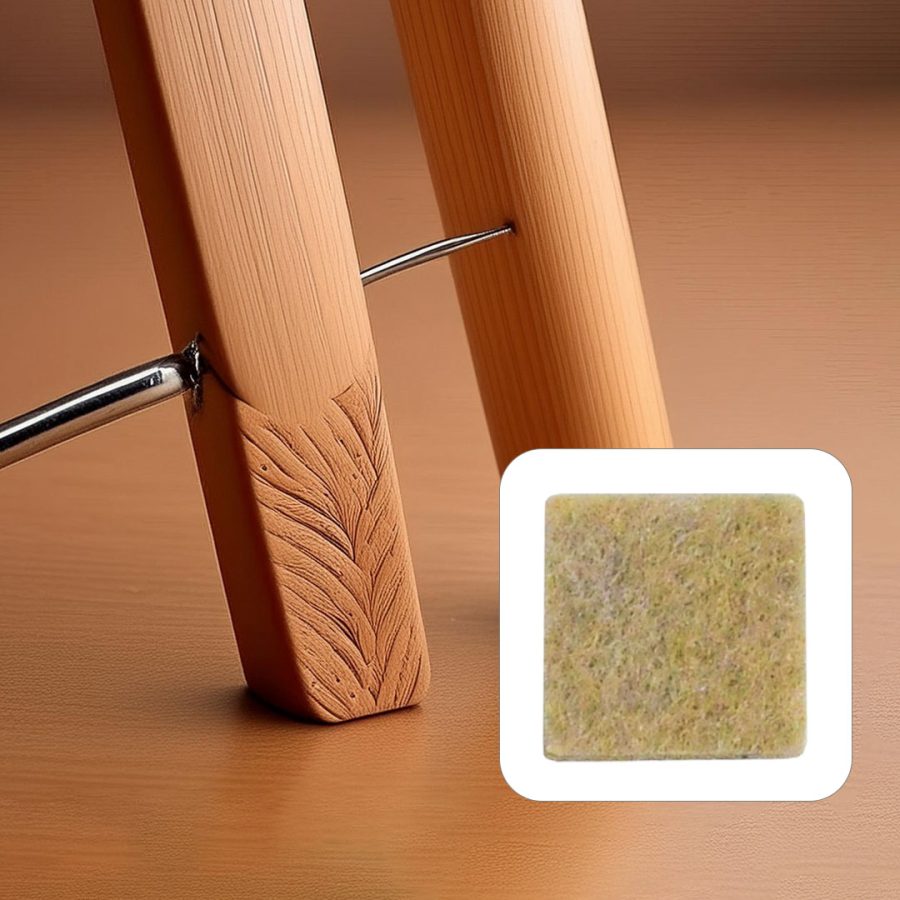 PROTECTOR ADHESIVO CUADRADO BEIGE 18PZ 25MM LH3576 - Imagen 1