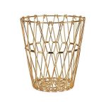 CESTO DE FRUTAS PLEGABLE METALICO DORADO LH-3677 - Imagen 6