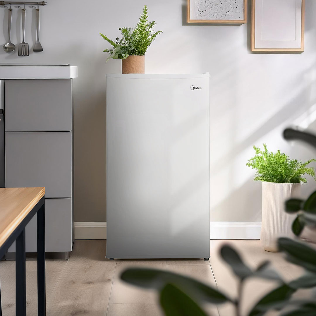 6876_0 FRIGOBAR MIDEA 100LTS MDRD142FGG01 BLANCO - Imagen 1