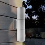 LUMINARIA EXT 2 LUCES 6.5CM DE DIAMET GRIS LH-2807 - Imagen 4