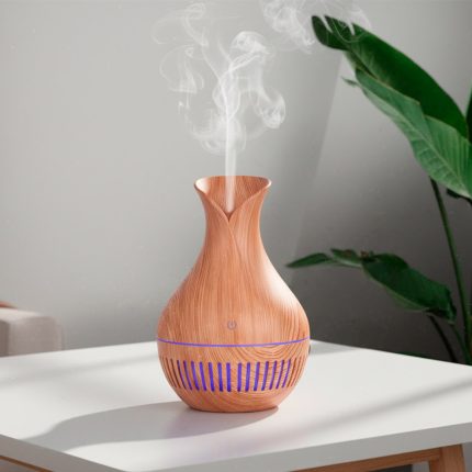DIFUSOR HUMIDIFICADOR CON LUZ LED MADERA LH-4671