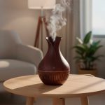 DIFUSOR HUMIDIFICADOR CON LUZ LED MADERA LH-4672