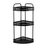 ESTANTE ESQUINERO DE 3 PISOS NEGRO LH-4749 - Imagen 2