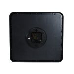 RELOJ CUADRADO BLANCO 32X30 BORDE PLATA LH-4846 - Imagen 3