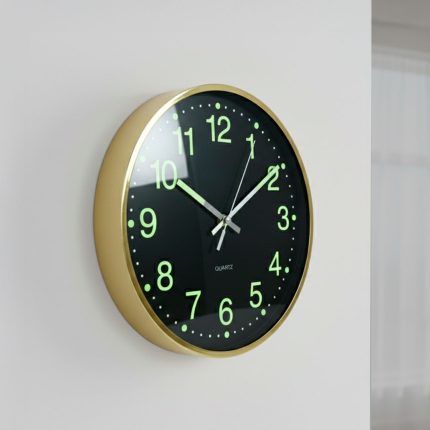RELOJ REDONDO NUMEROS EN FLUORECENTE LH-4848