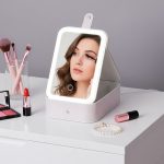 ESPEJO JOYERO CON LUZ RECARGABLE LH-4852 - Imagen 4