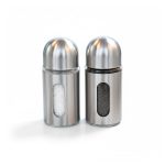 CONDIMENTERO DISPENSADOR 5PZ PLATEADO TW-110046 - Imagen 3
