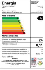 REFRIGERADOR TEM 330 L NEGRO C/DISP Z5415 - Imagen 7