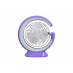 VENTILADOR DE MESA C/LUZ COLORES VARIOS LH-5092 - Imagen 4