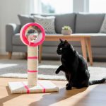 RASCADOR  P/GATO TORRE CON RATON 42CM ALTO RC-2457