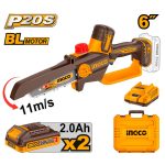 MOTOSIERRA INGCO CGSLI20662 20V 2BAT CARG ACCES - Imagen 3
