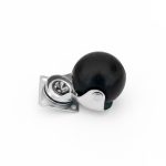 RUEDA GOMA 50MM BASE METAL 1 UND LH-1881 - Imagen 2