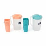 SET JARRA 2L + 6 VASOS PLASTICOS JTCP-10/6 - Imagen 2