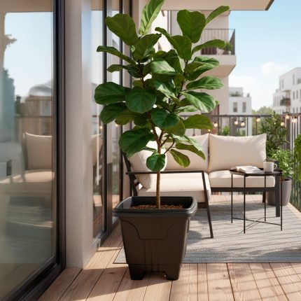 MACETA GIPLAS CUADRADA 16,5L MB0444