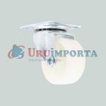 RUEDA PLASTICA BLANCA 2" BASE METAL GIRATOR LH-558 - Imagen 6
