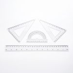 JUEGO DE GEOMETRIA 4PZ HL8536      L-097-A - Imagen 2
