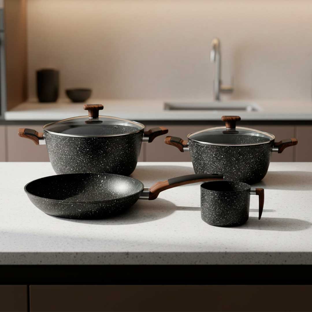 2237 OLLA SET 8PZ GRY-211B - Imagen 1