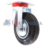 RUEDA NEGRA BASE METALICA 5" GIRATORIA LH-1686 - Imagen 6
