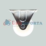 RUEDA BLANCA 2.5" BASE METALICA FIJA LH-1695 - Imagen 7