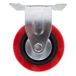 RUEDA BASE METALICA 4" FIJA COLOR ROJO LH-1691 - Imagen 7