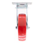 RUEDA BASE METALICA 4" FIJA COLOR ROJO LH-1691 - Imagen 8