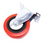 RUEDA BASE METALICA 4" FIJA COLOR ROJO LH-1691 - Imagen 9