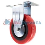 RUEDA BASE METALICA 5" FIJA COLOR ROJO LH-1692 - Imagen 6