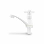 CANILLA LAVATORIO PLAST BLANCA VOLANT CRUZ LH-2206 - Imagen 14