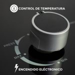 ANAFE 3 HORNALLAS GAS TIPO VIDRIO EMPOTRAR LH-2017 - Imagen 24