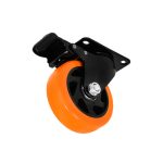 RUEDA NARANJA GIRATORIA C/FRENO 4" LH-3460 - Imagen 12