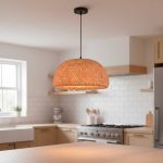 LAMPARA DE TECHO COLGANTE BAMBU 35CMDIAM  L-7400
