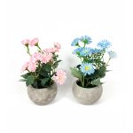ADORNO MACETA PLANTA C/FLORES GRANDES FY4002M - Imagen 2