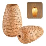 LAMPARA COLGANTE BAMBU 40CM ALTO L-7397 - Imagen 3
