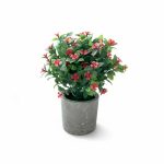ADORNO MACETA PLANTA C/FLORES  DS506 - Imagen 3