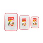 SET TUPPER 3PZ SELLO SILICONA DE COLOR ZRH-2 - Imagen 2
