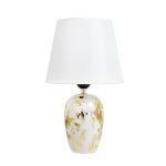 LAMPARA DE MESA PINTADA DORADA PLATEADA LH-3923 - Imagen 9