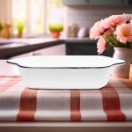 FUENTE 20CM OVALADA CERAMICA BORDE NEGRO LH-3822 - Imagen 5
