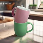 TAZA CERAMICA COLORES SURTIDOS LH-4281 - Imagen 2
