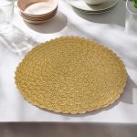 INDIVIDUAL REDONDO TIPO FLOR 38CM LH-4100 - Imagen 2