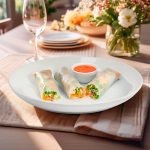 PLATO CERAMICO BLANCO 26CM LH-4254 - Imagen 2