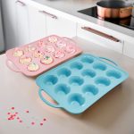 MOLDE PARA 12 CAKE DE SILICONA 23X32CM LH-4114 - Imagen 2