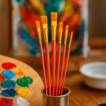 SET DE 6 PINCELES PLANOS EN BOLSA LH-4475