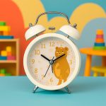 RELOJ DESPERTADOR REDONDO CON LUZ  LH-4826
