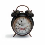 RELOJ DESPERTADOR REDONDO FONDO FLORES LH-4829 - Imagen 2