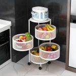 ORGANIZADOR DE 4 PISOS REDONDO BLANCO LH-4747